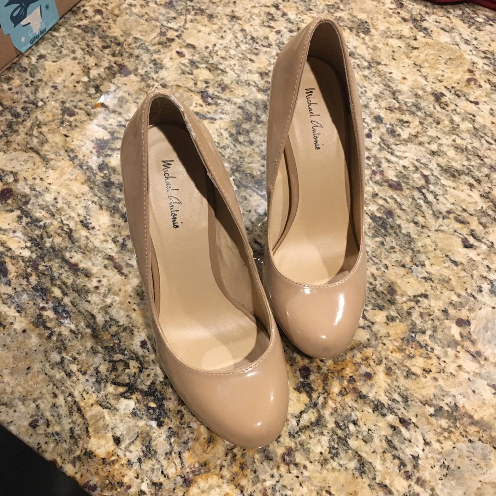 Michael Antonio Patent Nude Heels